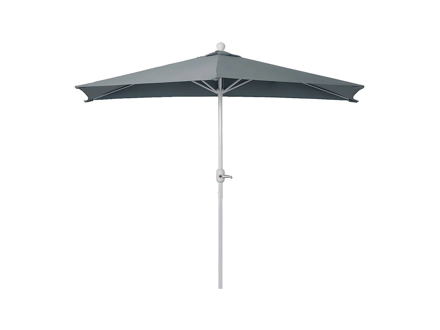Demi parasol semi-circulaire balcon aluminium 260 x 135 x 252 cm 04_0003900