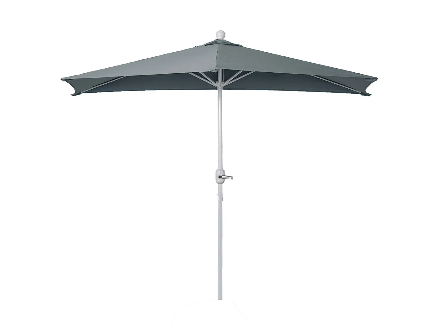 Demi parasol semi-circulaire balcon aluminium 260 x 135 x 252 cm 04_0003900