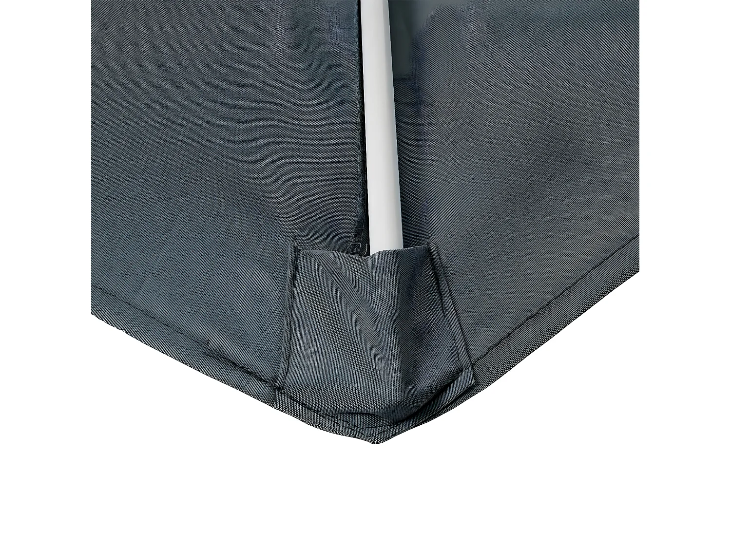 Demi parasol semi-circulaire balcon aluminium 285 x 145 x 252 cm 04_0003897