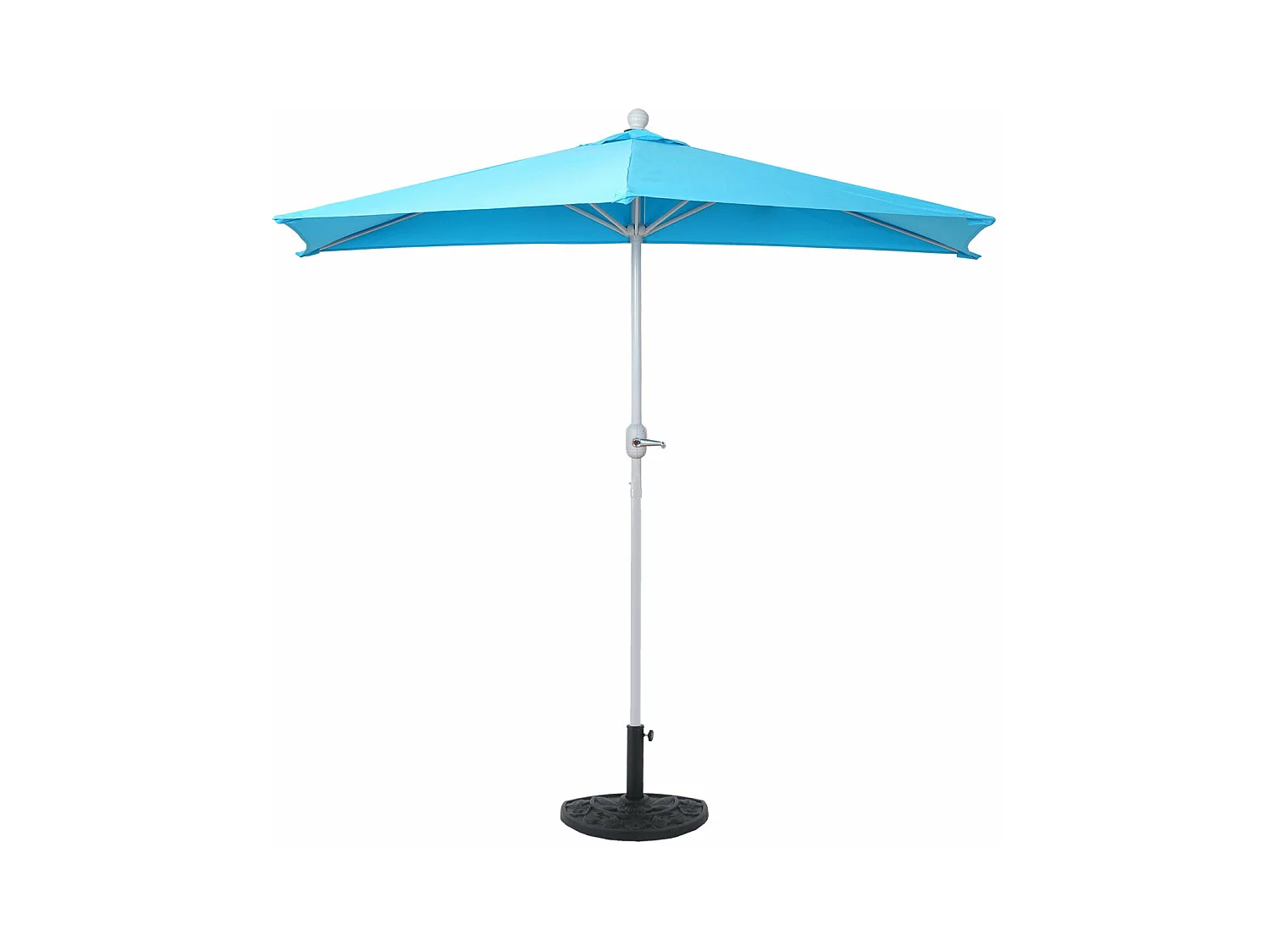 Parasol demi-rond balcon terrasse aluminium 260 x 135 x 252 cm 04_0003828