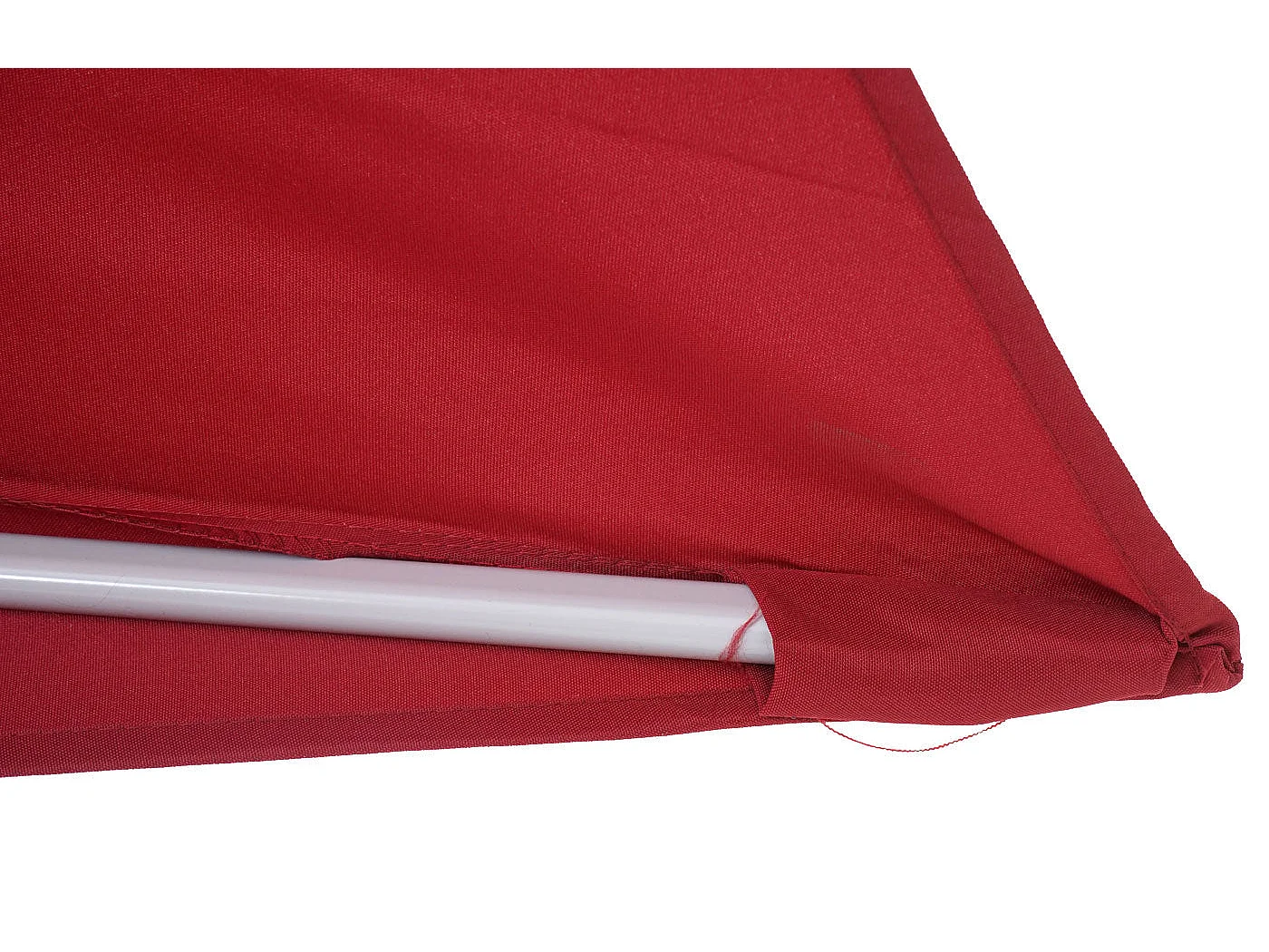 Demi parasol semi-circulaire balcon aluminium bordeaux 260 x 135 x 252 cm 04_0003848