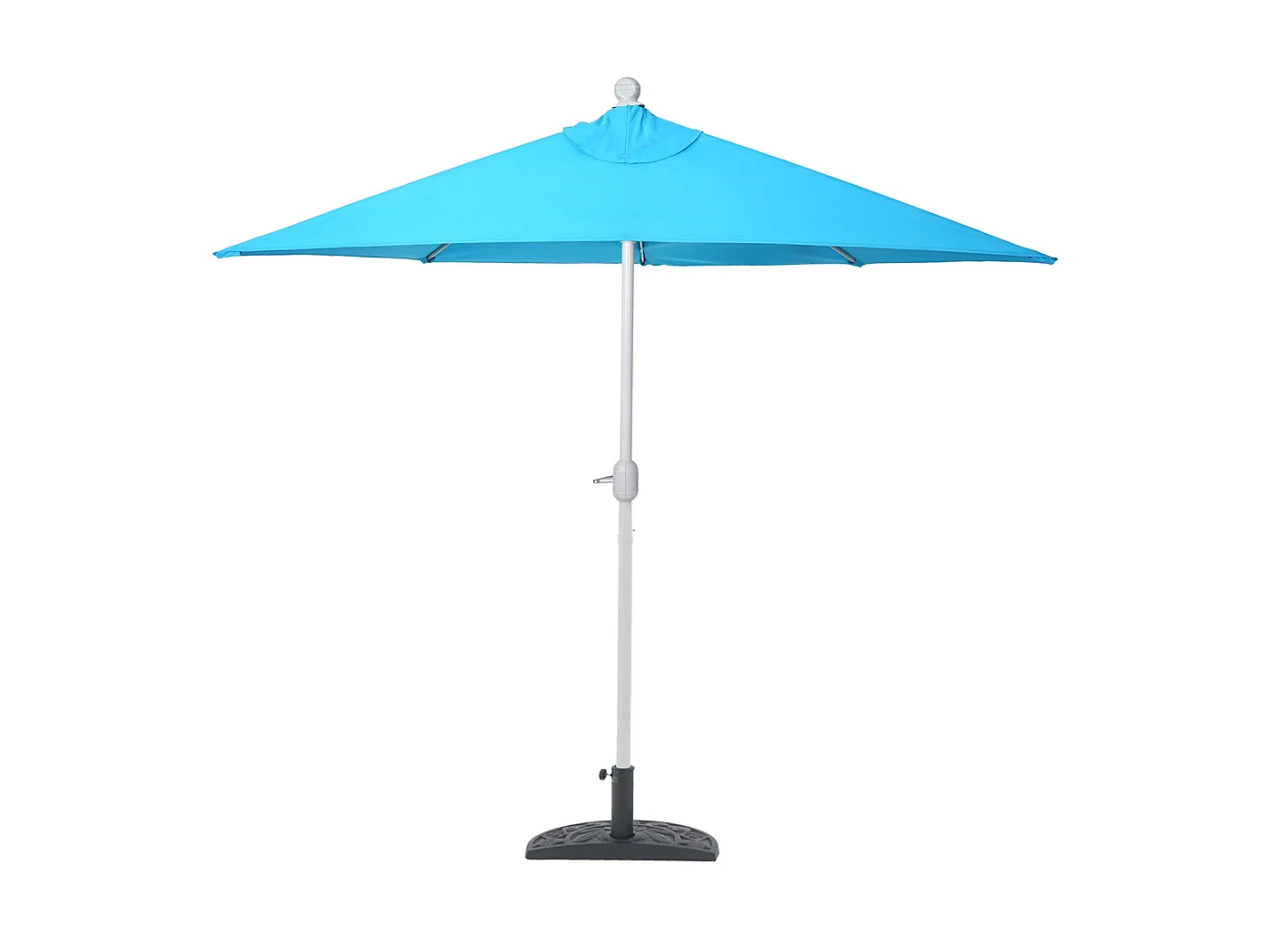 Demi parasol semi-circulaire balcon aluminium 50 x 32 x 32 cm 04_0003844