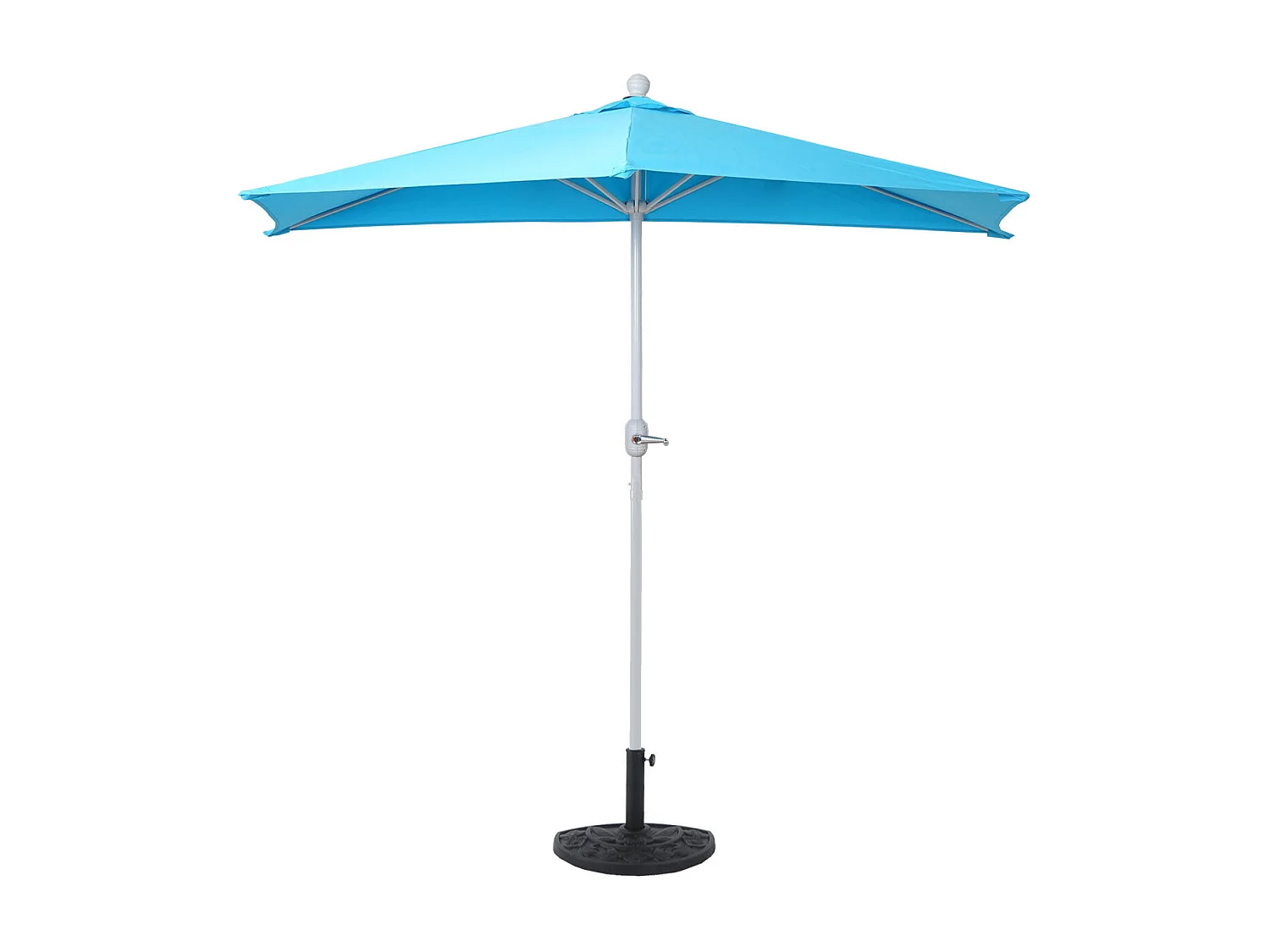 Demi parasol semi-circulaire balcon aluminium 50 x 32 x 32 cm 04_0003844