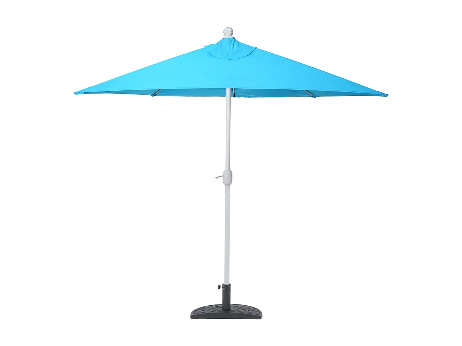 Demi parasol semi-circulaire balcon aluminium 50 x 32 x 32 cm 04_0003844