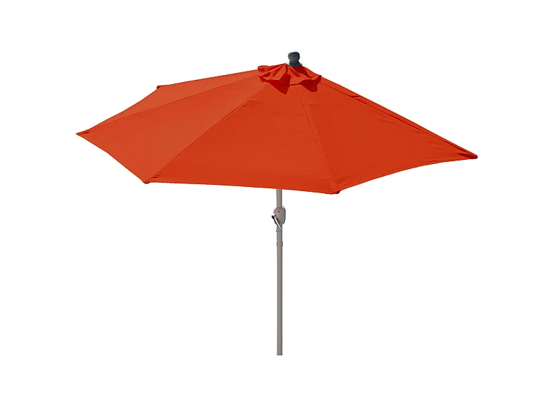 Demi parasol semi-circulaire balcon aluminium 285 x 145 x 208 cm 04_0003902