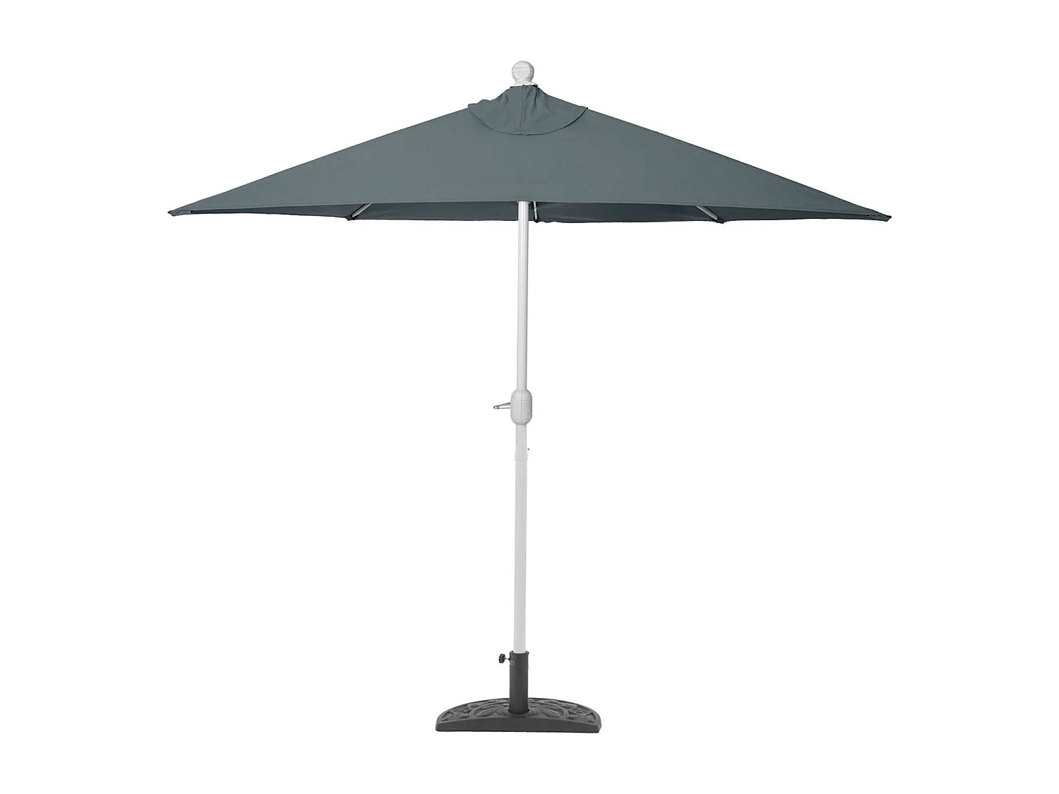 Demi parasol semi-circulaire balcon aluminium 260 x 135 x 208 cm 04_0003851