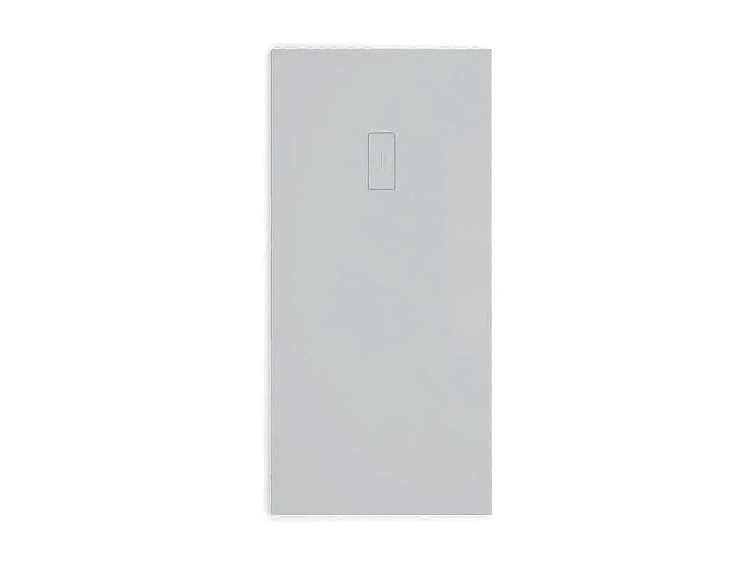 Mineralguss-Duschwanne extra flach FUSION Schieferoptik GRAU 80x90cm