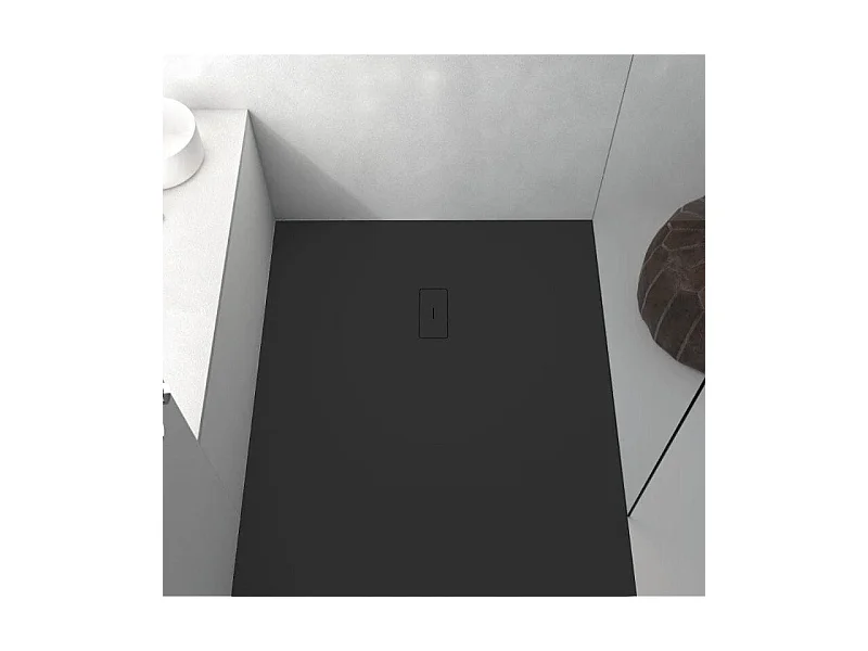 Plato de ducha resina FUSION NEGRO  100x150cm
