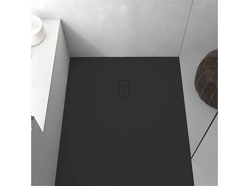 Plato de ducha resina FUSION NEGRO  100x150cm