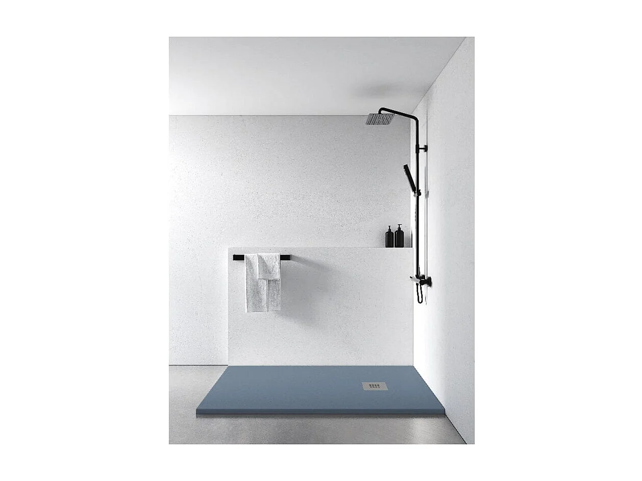 Plato de ducha resina MADISON ANTRACITA  90x90cm