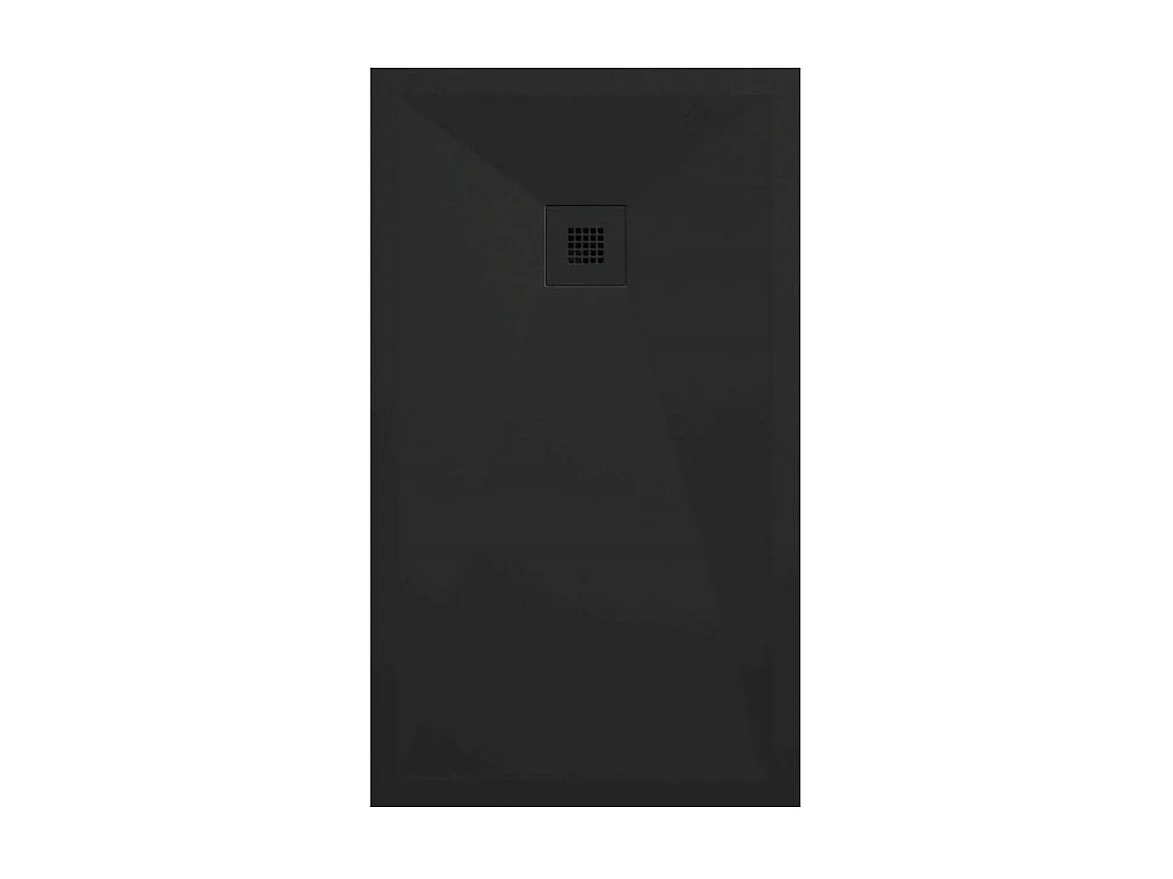 Plato de ducha pizarra ONDA NEGRO  70x70 cm rejilla color