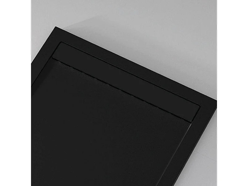 Plato de ducha pizarra CLEVER negro  70x210 cm rejilla color