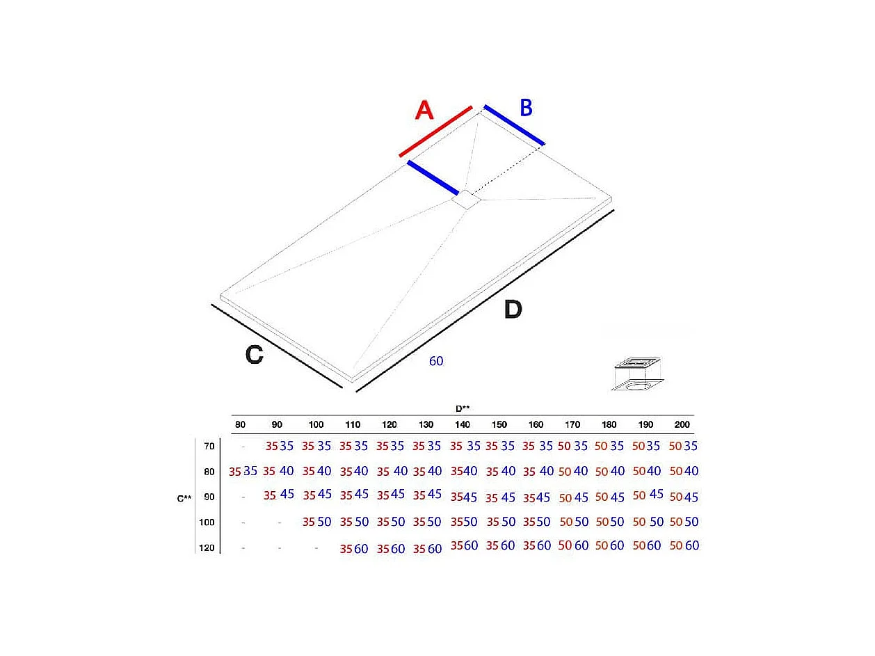 Plato de ducha resina MADISON CREMA  100x170cm