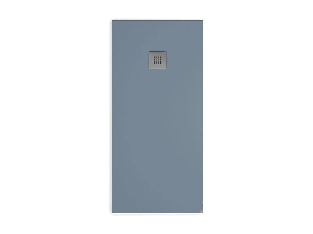 Mineralguss-Duschwanne extra flach MADISON Schieferoptik ANTHRAZIT 100x130cm