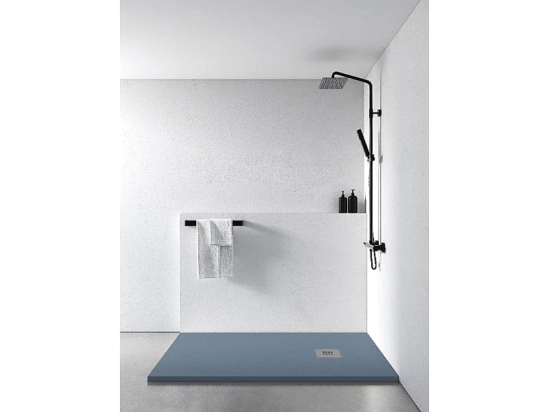 Plato de ducha resina MADISON antracita  100x130cm
