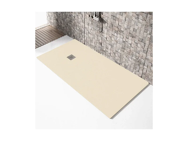 Plato de ducha resina MADISON CREMA  100x130cm