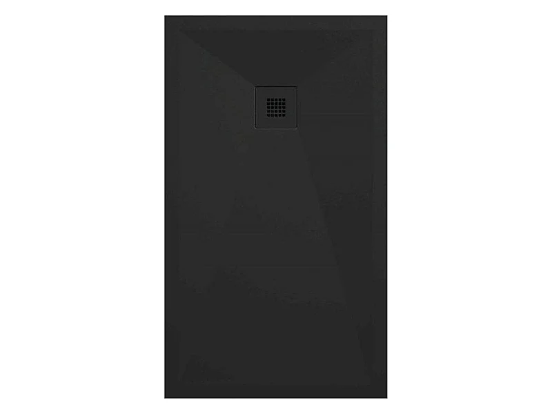 Plato de ducha pizarra ONDA negro  70x140 cm rejilla color