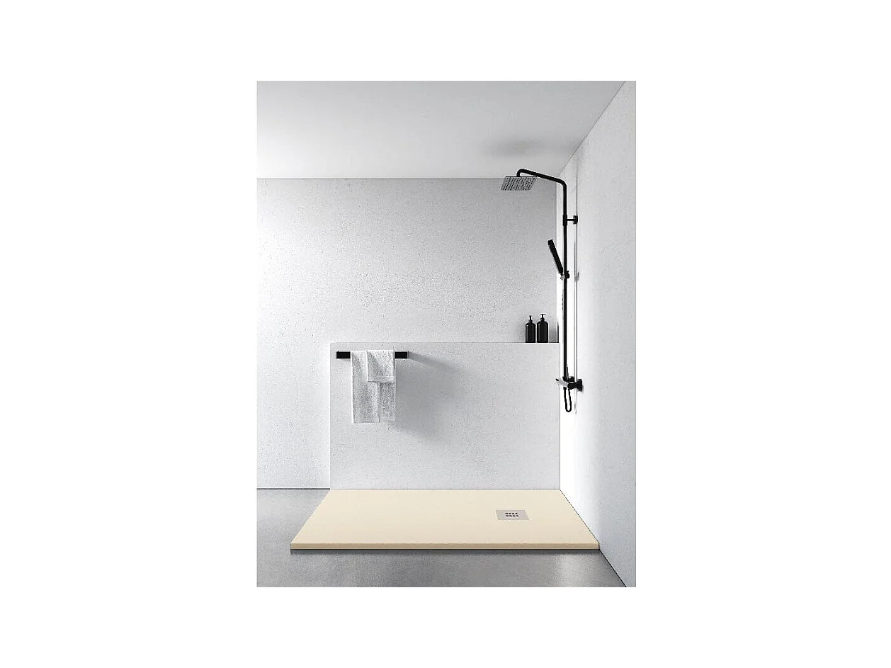 Plato de ducha resina MADISON CREMA  80x90cm