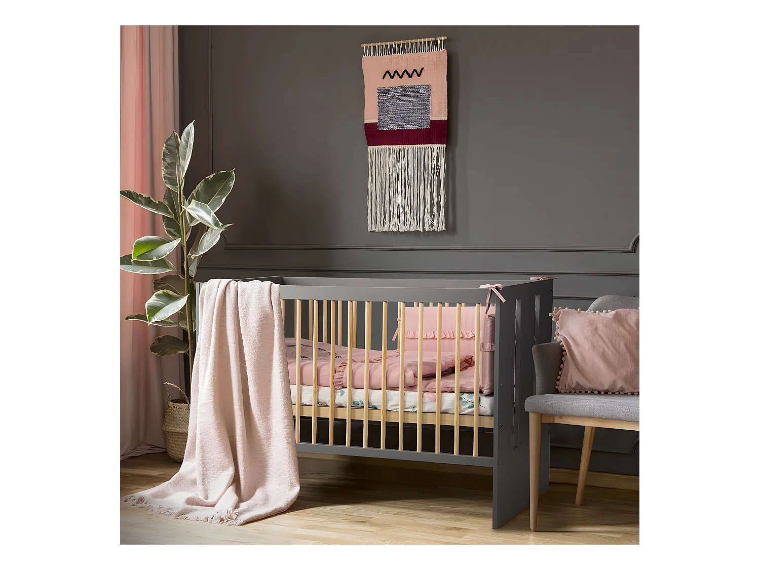 Lit bébé Littlesky by Klups Pauline Gris