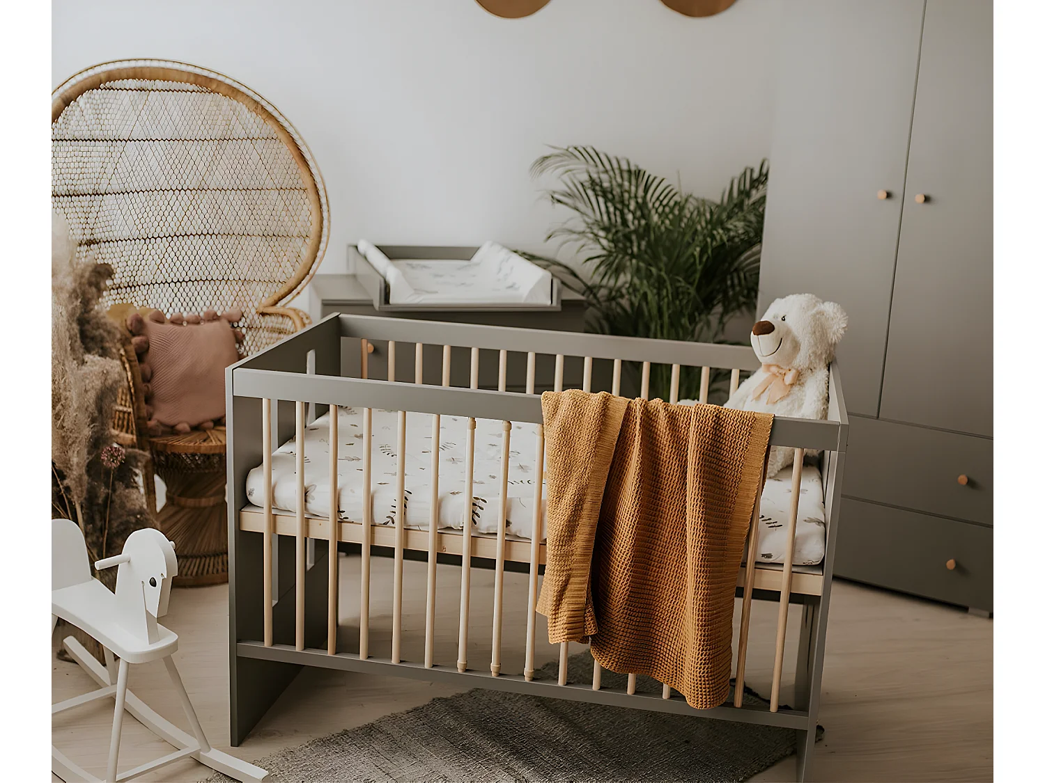 Lit bébé Littlesky by Klups Pauline Gris