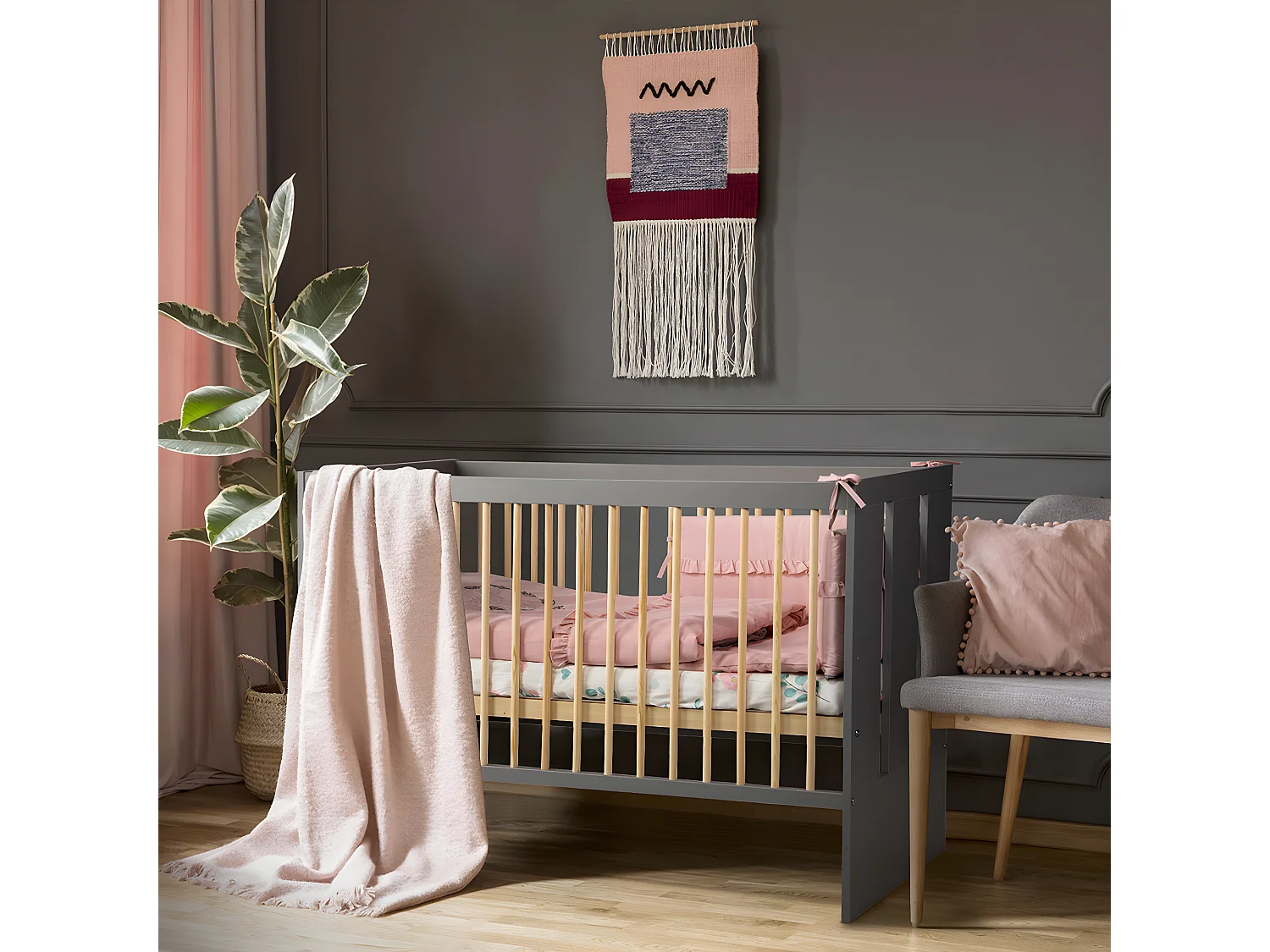 Lit bébé Littlesky by Klups Pauline Gris