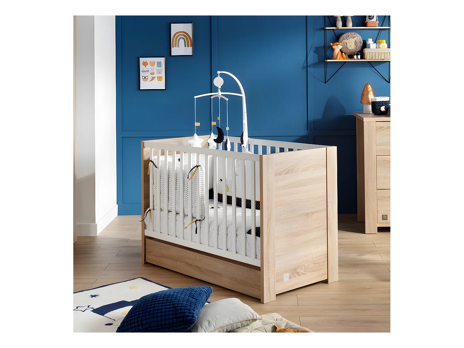 Lit bébé Antonin Bois