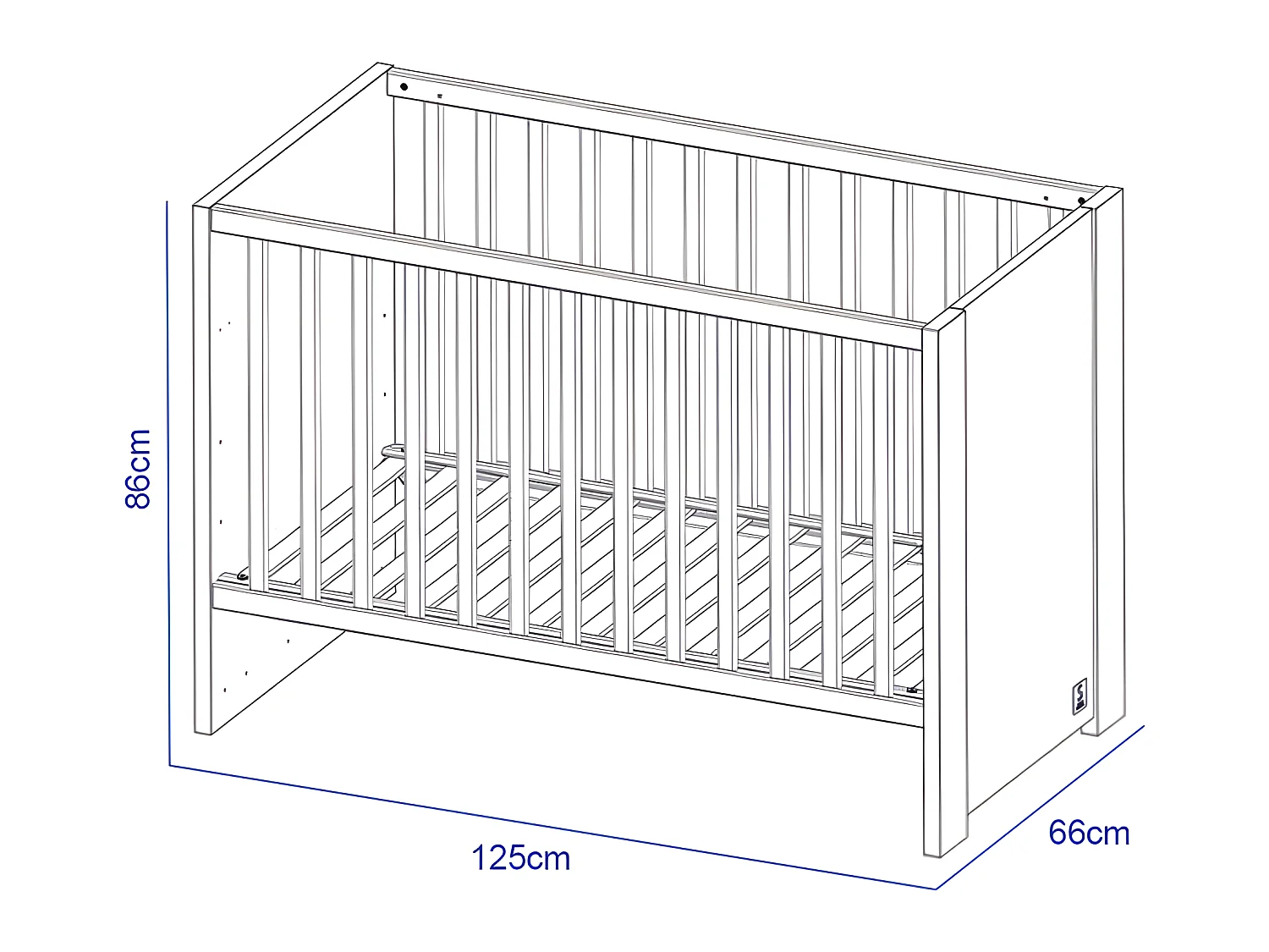 Lit bébé Antonin Bois