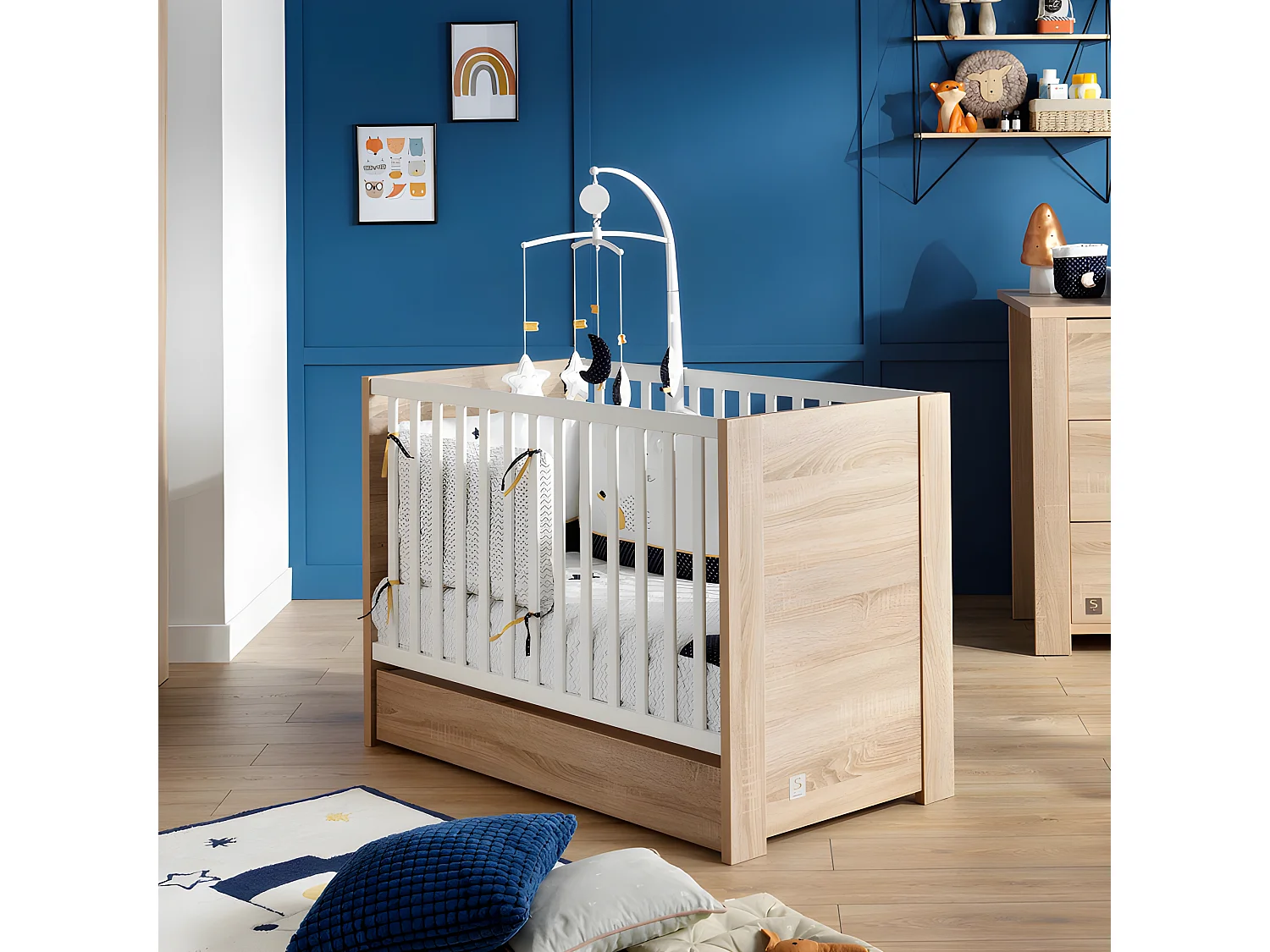 Lit bébé Antonin Bois