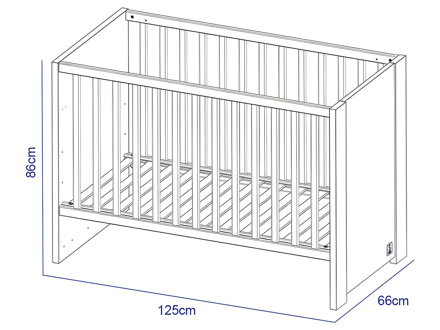 Lit bébé Antonin Bois