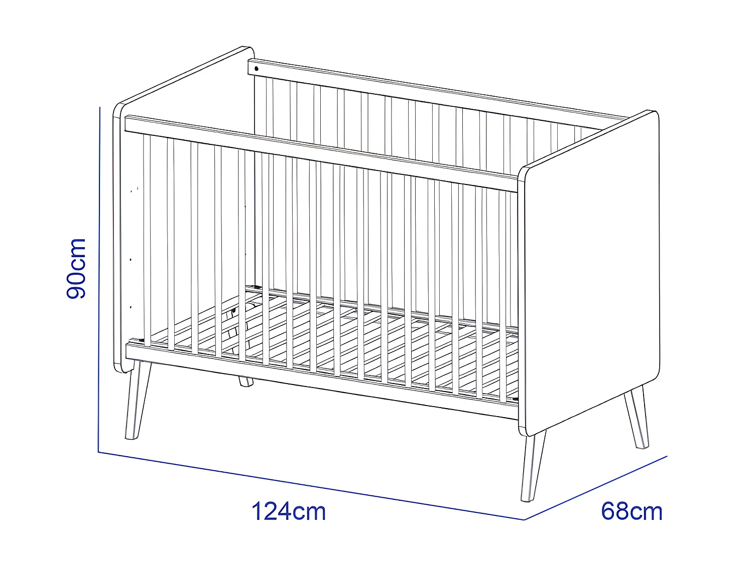 Lit bébé 120x60 Arty ARTY - Sauthon
