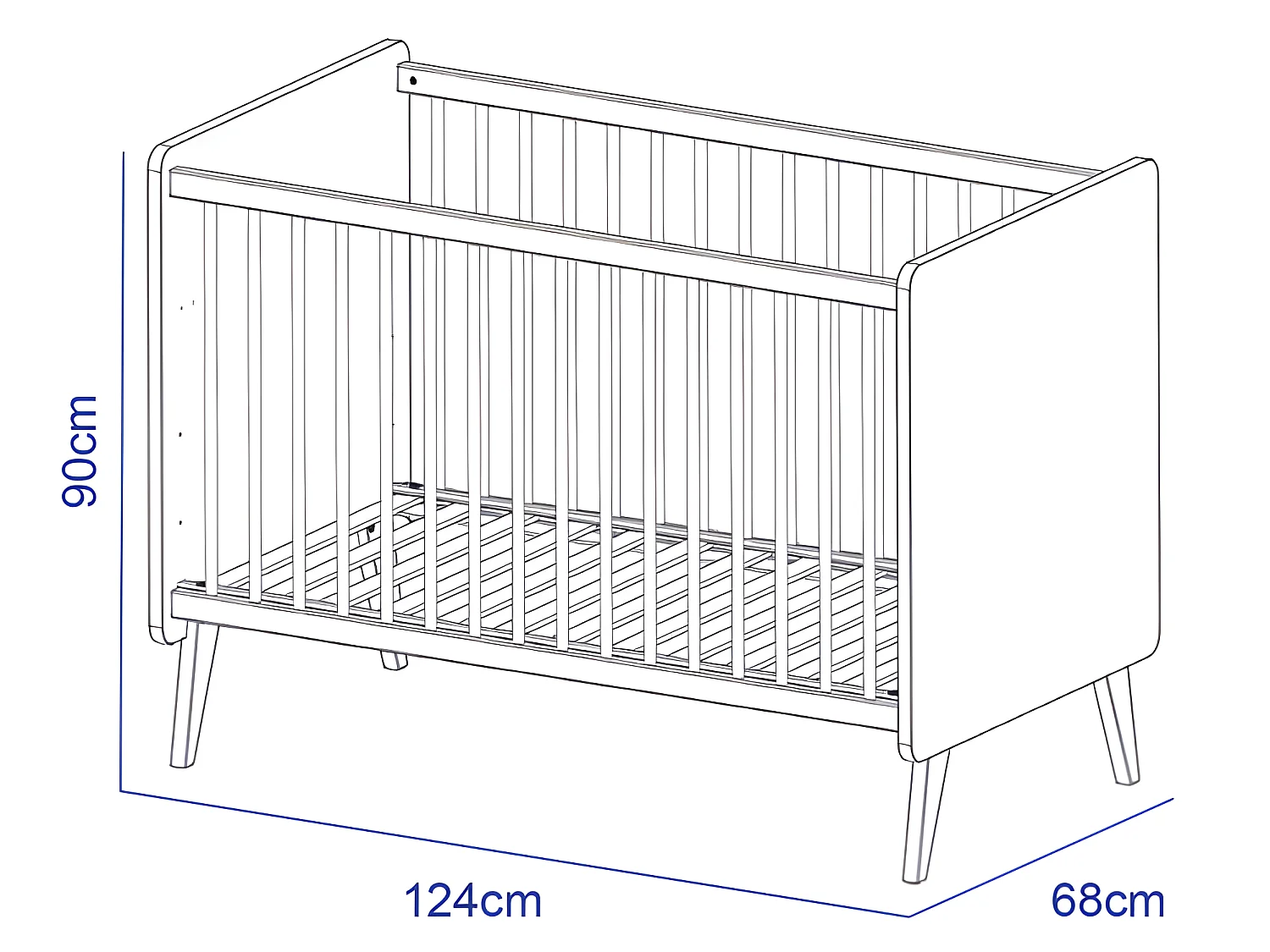 Lit bébé 120x60 Arty ARTY - Sauthon