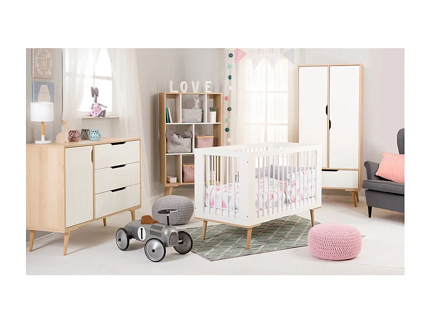 Lit bébé LittleSky by Klups Sofie Hêtre