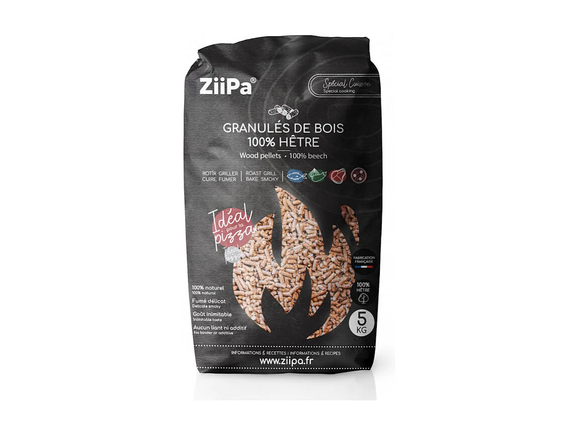 Sac de 5 kg de pellets 100% hêtre pour four à pizza