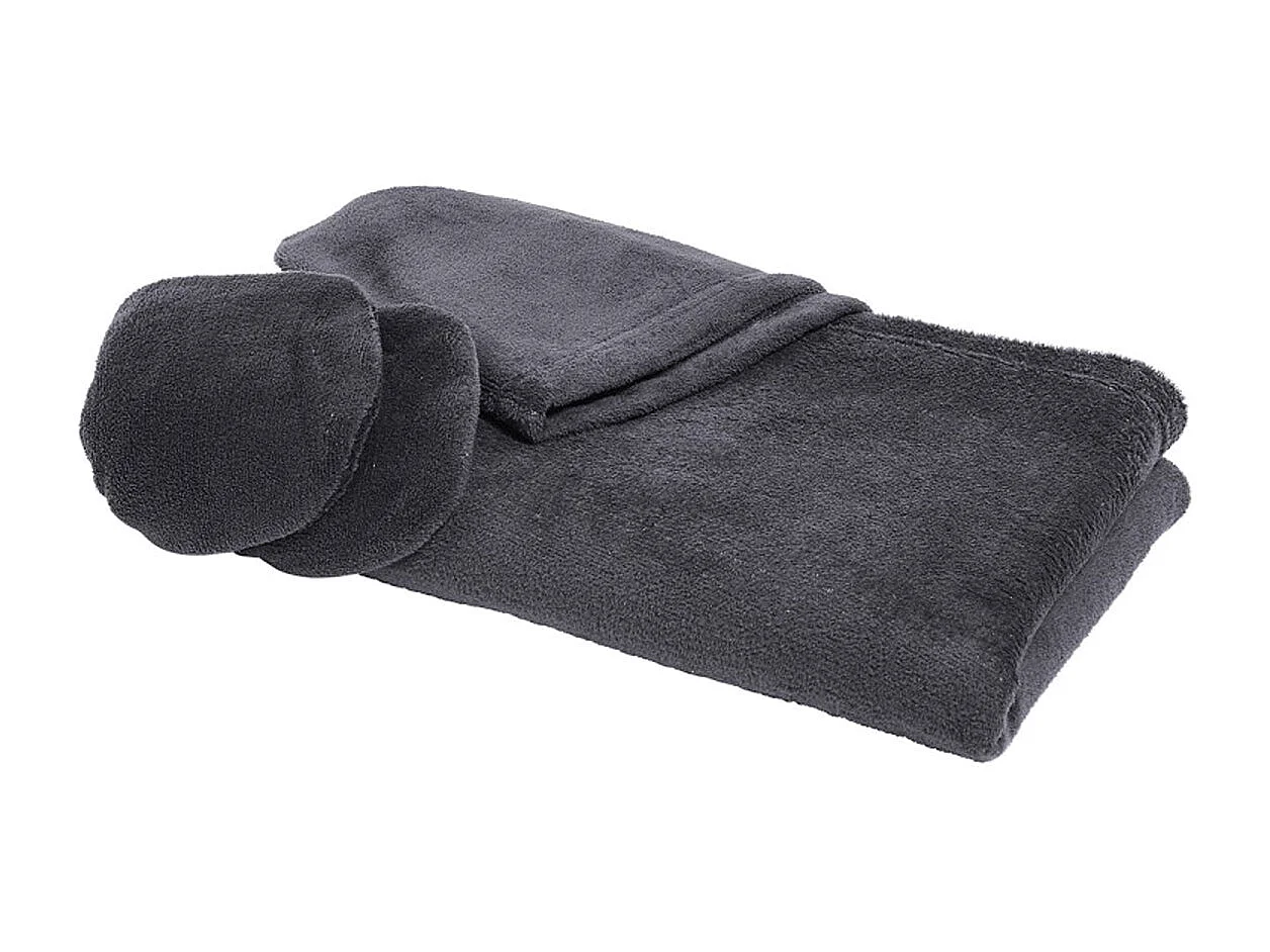 Plaid à capuche tout doux 115 x 165 cm