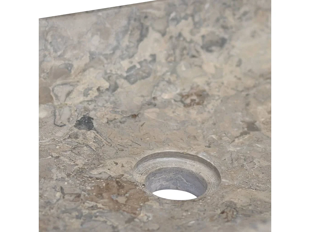 Lavabo de salle d'eau grise 50 x 35 x 10 cm 02_0002808