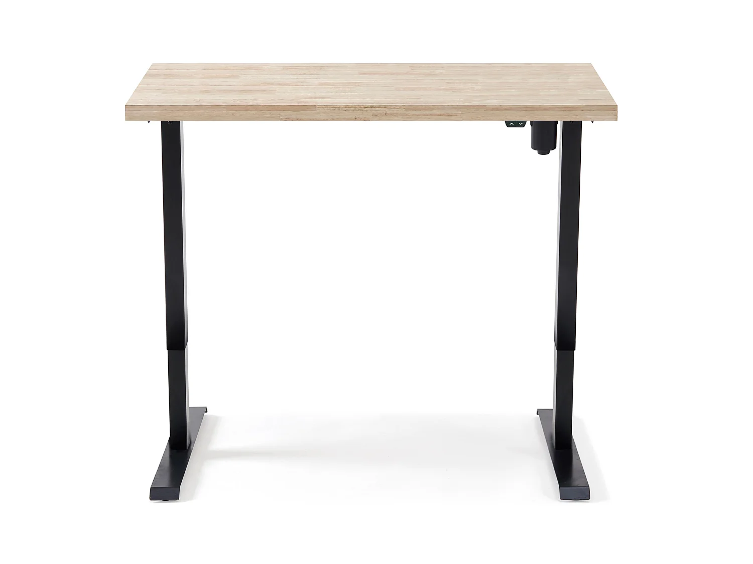 Bureau, table de bureau relevable en bois de chêne nordique - Longueur 140 x Profondeur 70 x Hauteur 76 - 126 cm
