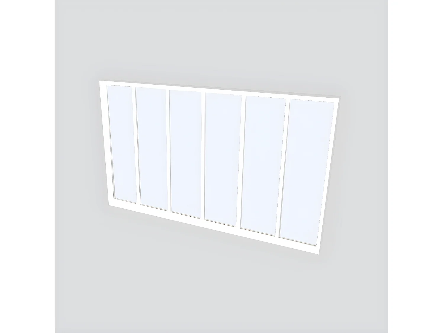 Verrière d'angle atelier en aluminium thermolaqué - L180 x L60 x H130 cm - Blanc - BAYVIEW