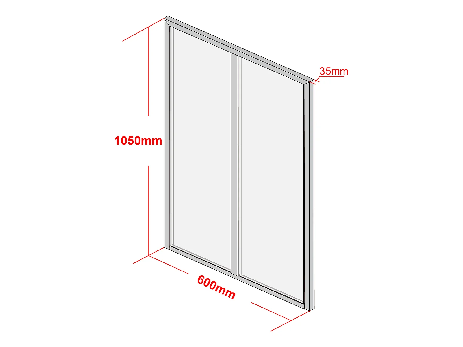 Ścianka narożna z aluminium malowanego proszkowo - Dł.120 x Gł.60 x Wys.105 cm - Biała - BAYVIEW