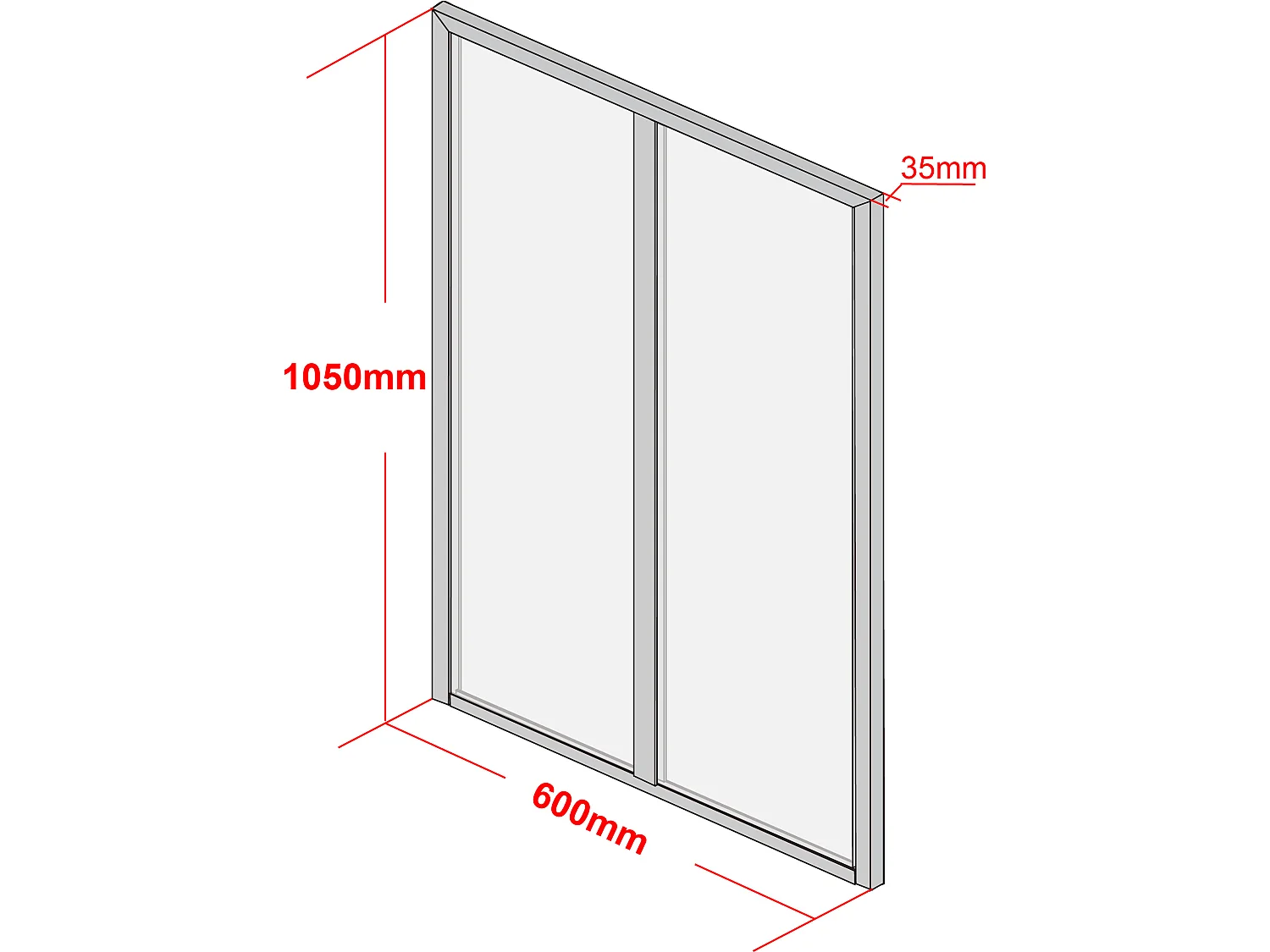 Hoekraam werkplaats van gepoedercoat aluminium - L120 x B60 x H105 cm - Wit - BAYVIEW
