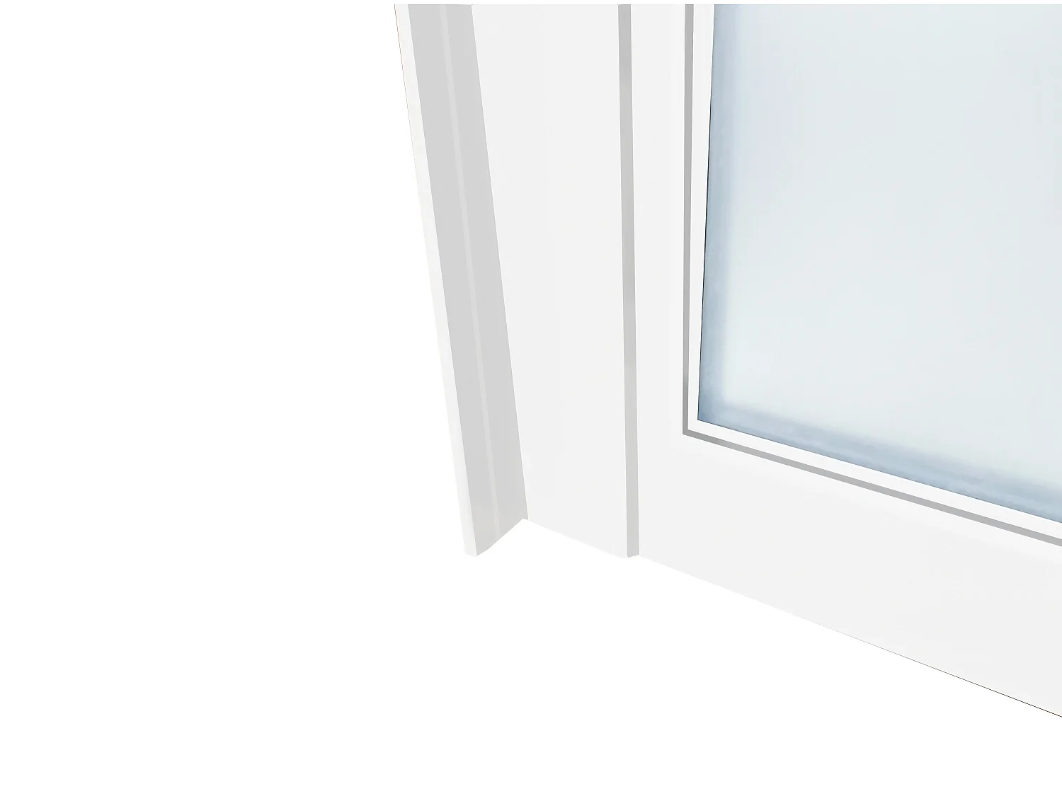 Hoekraam werkplaats van gepoedercoat aluminium - L120 x B60 x H105 cm - Wit - BAYVIEW