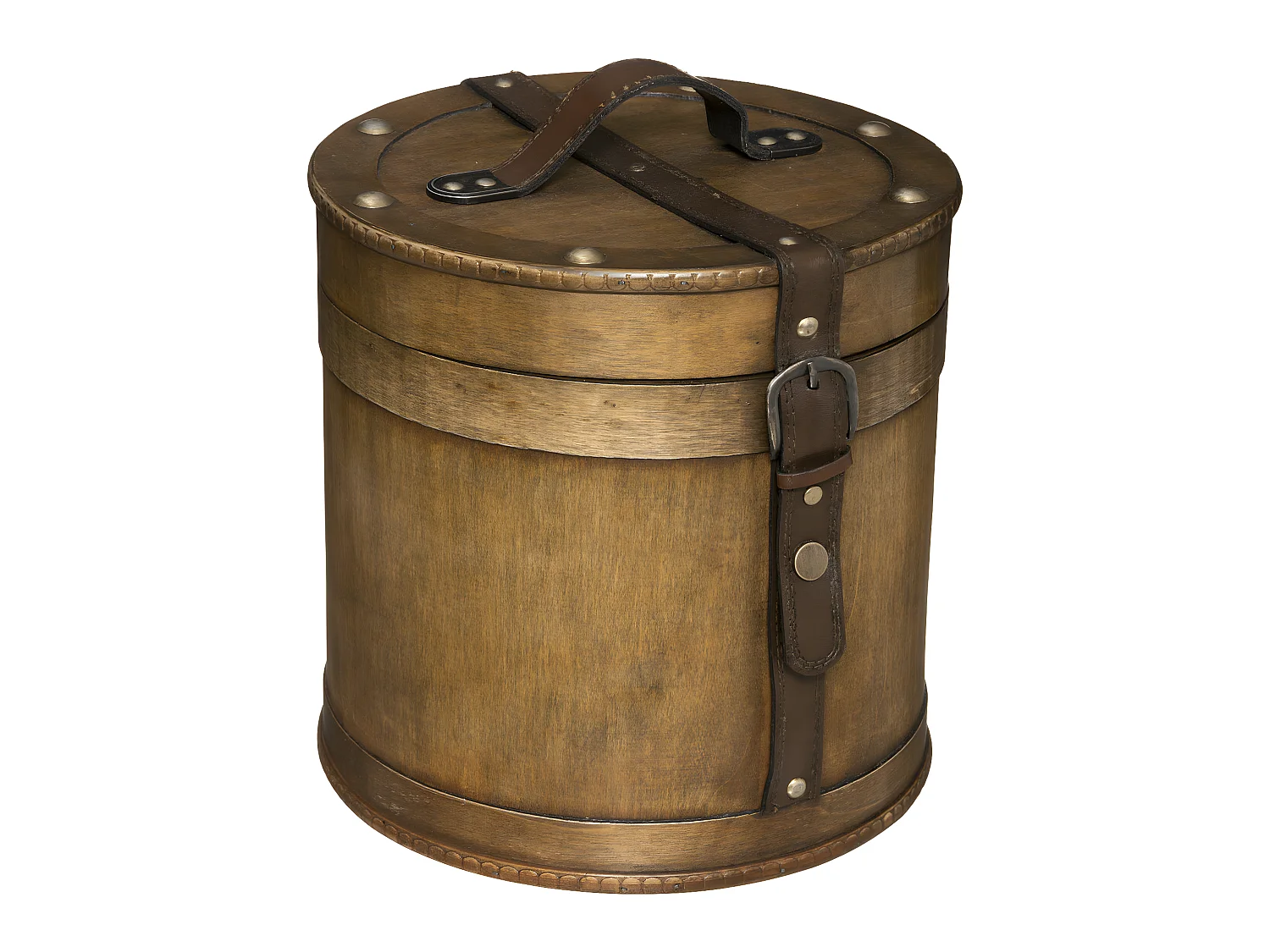 Lot de 2 Boîtes de rangement Rondes Rétro