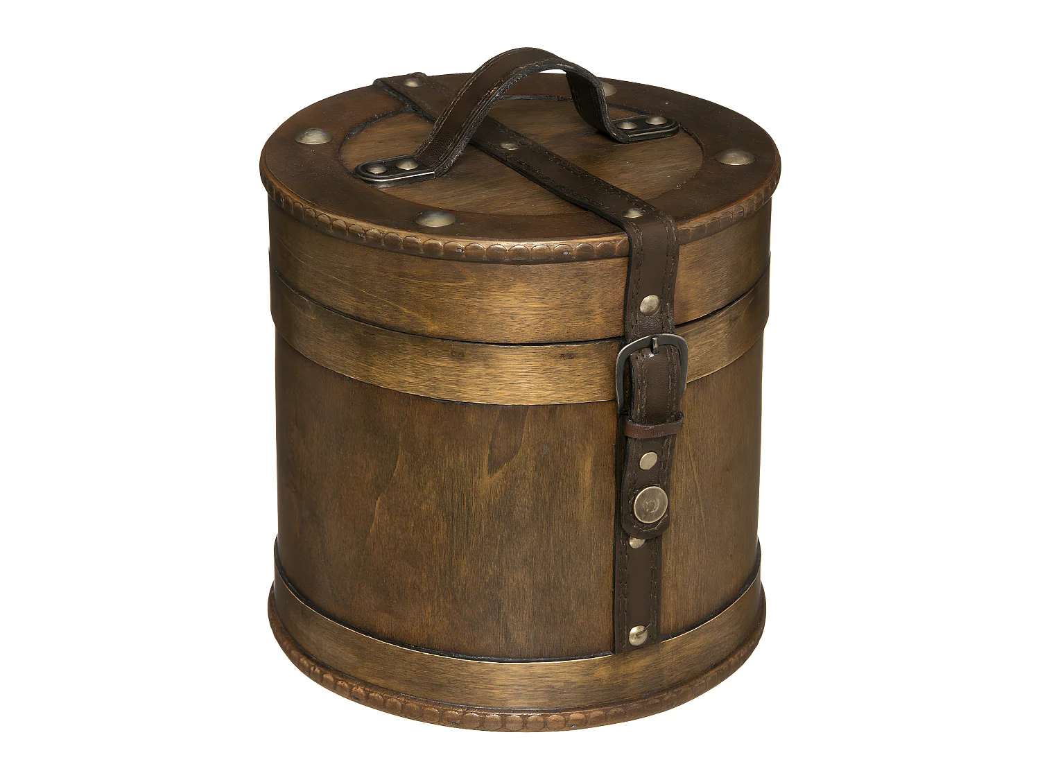 Lot de 2 Boîtes de rangement Rondes Rétro