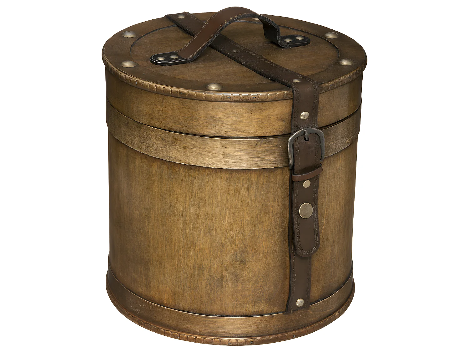 Lot de 2 Boîtes de rangement Rondes Rétro