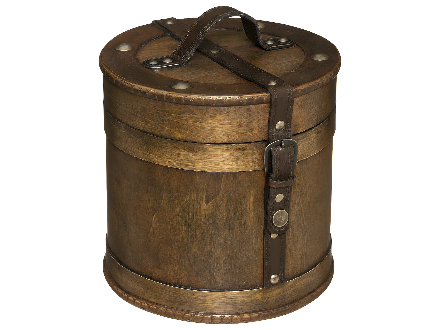 Lot de 2 Boîtes de rangement Rondes Rétro