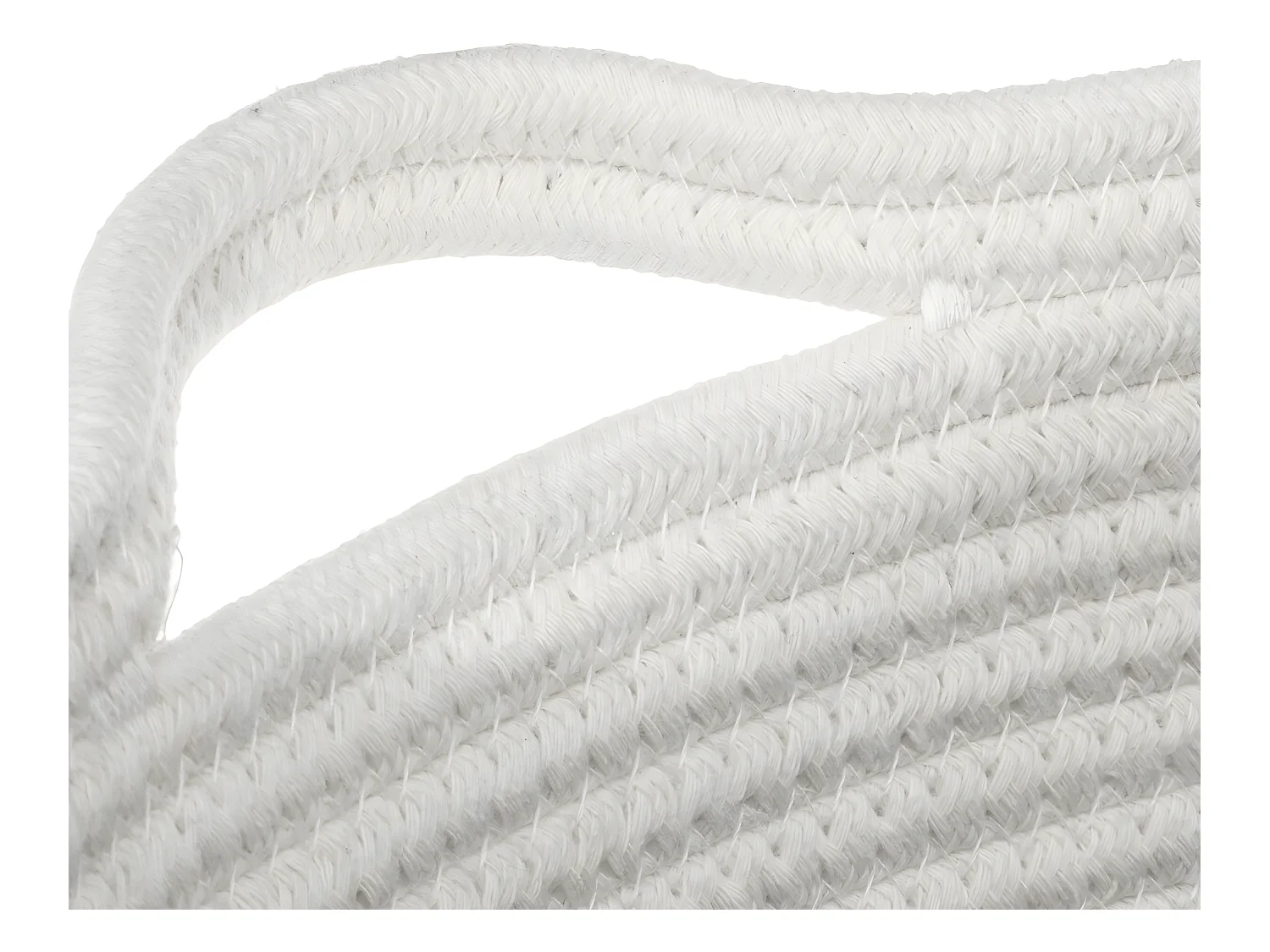 Boite de rangement en fils de coton tricolore 31 x 15 x 15 cm