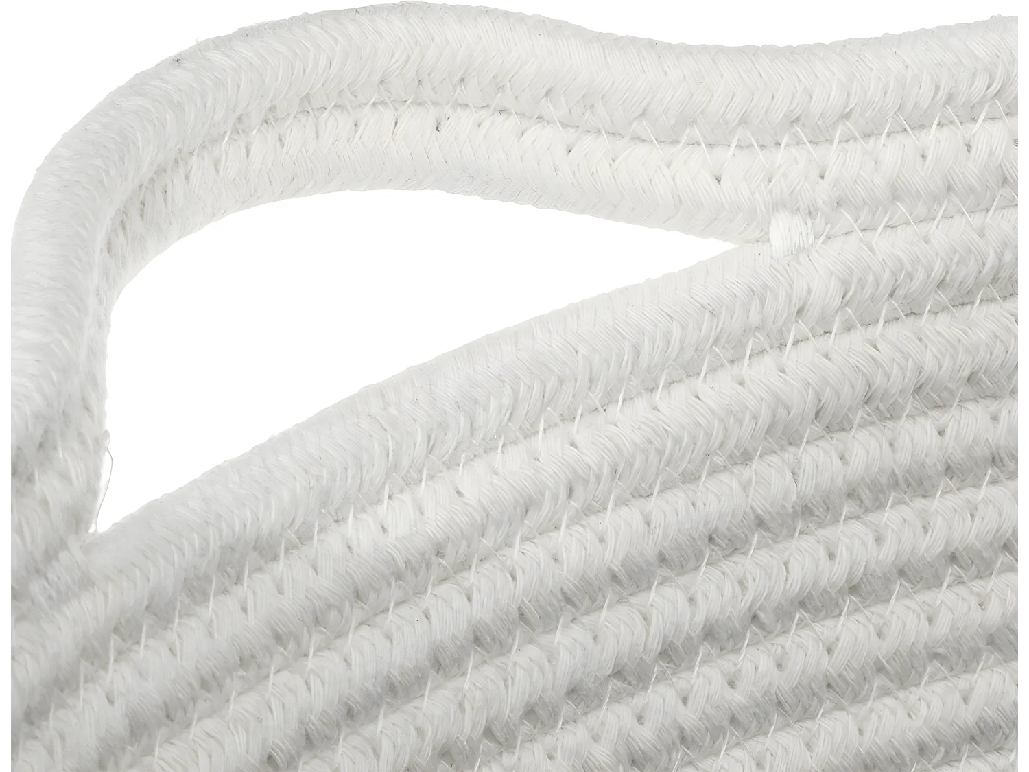 Boite de rangement en fils de coton tricolore 31 x 15 x 15 cm