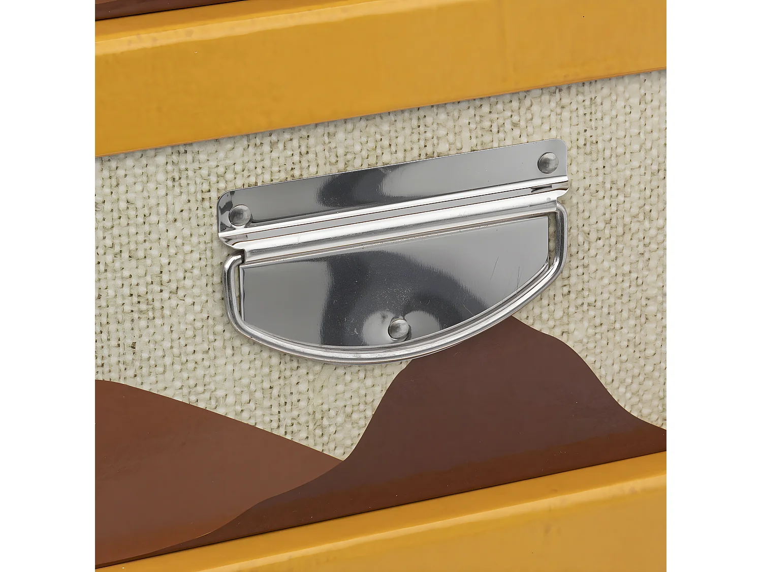 Lot de 6 Boîtes de rangement avec poignées et coins en Métal collection Oasis