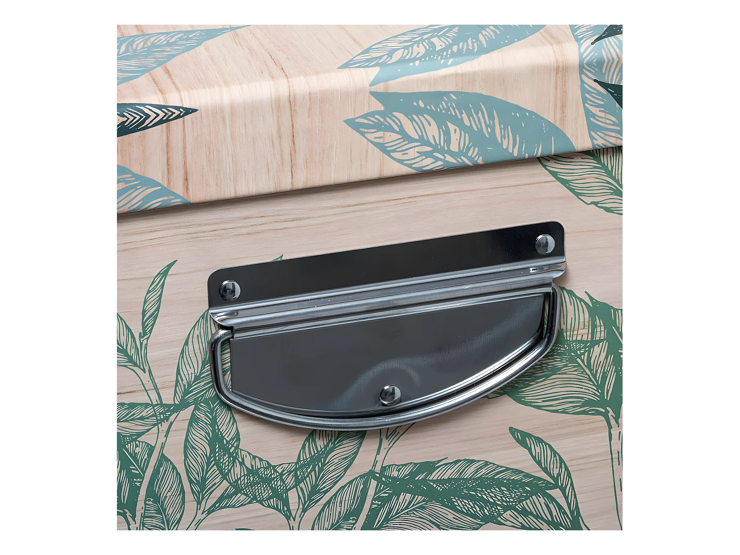 Lot de 6 Boîtes de rangement avec poignées et coins en métal déco Harmony