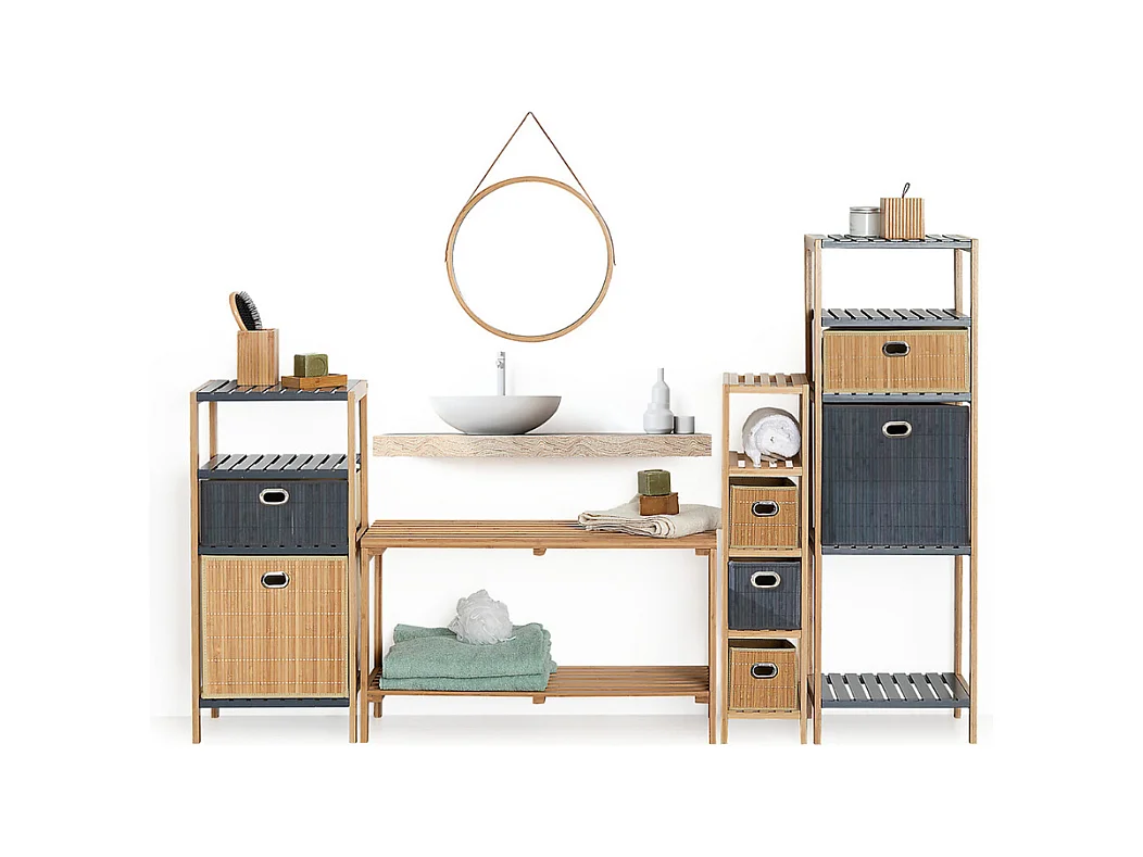 Aufbewahrungskorb aus Bambus 31 x 31 cm