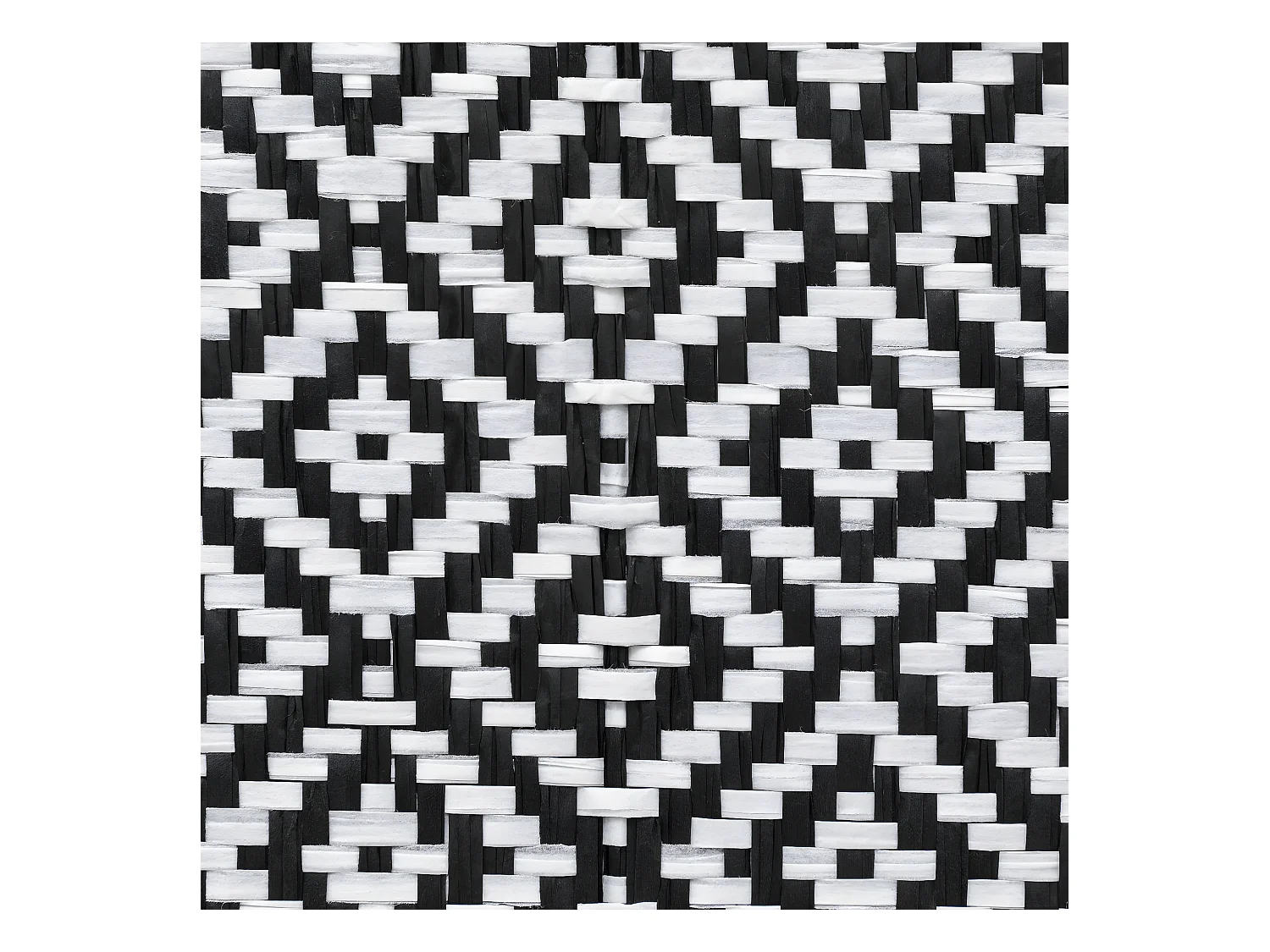 Boite de rangement avec couvercle 15 x 31 x 15 cm déco Noir & Blanc